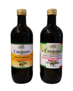Catapano Włoska Oliwa  niefiltrowana oraz Sansa ZESTAW 2X1L