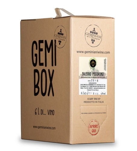 Pecorino DOC włoskie wino białe wytrawne Bag in Box 6l