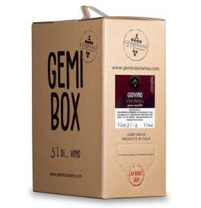  Giovino Rosso Merlot wino włoskie karton 5L - Bag in box