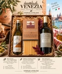 Włoski zestaw prezentowy z winem, oliwą i makaronem – VENEZIA