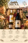 Włoski zestaw prezentowy z winem, oliwą cytrynową i pastą z oliwek – SIENA