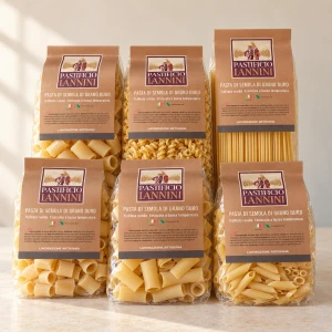 Włoskie makarony – zestaw makaronów rzemieślniczych Iannini 6 × 500 g