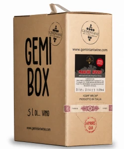 Marche Rosso IGT Wino włoskie czerwone bez siarczynów dodanych karton 5l Bag in box