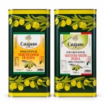 Zestaw oliw Catapano 2 × 5 l – Włoska Oliwa Extra Vergine niefiltrowana i Sansa